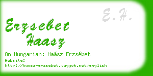 erzsebet haasz business card