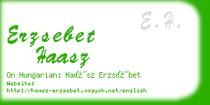 erzsebet haasz business card